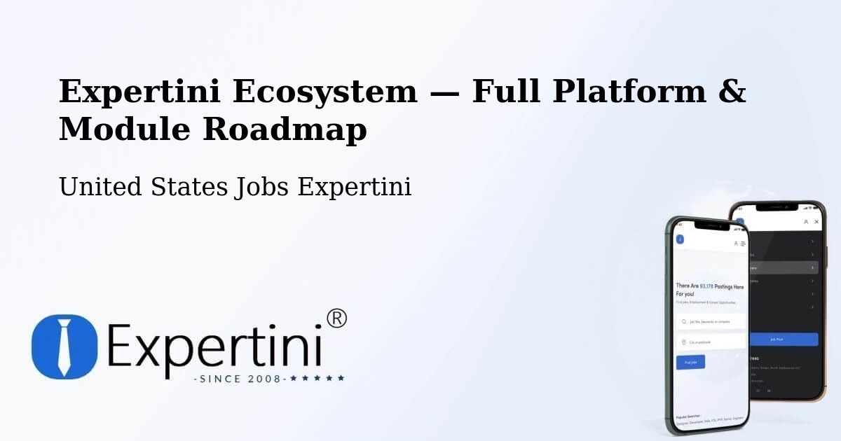 Expertini Ecosystem — Full Platform & Module Roadmap – Fowler